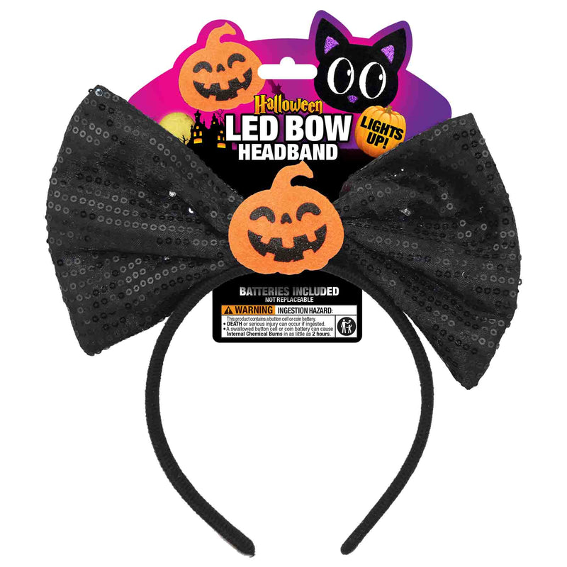768304 - Halloween LED Bow Headband