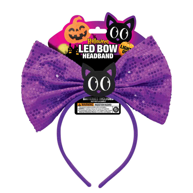 768304 - Halloween LED Bow Headband