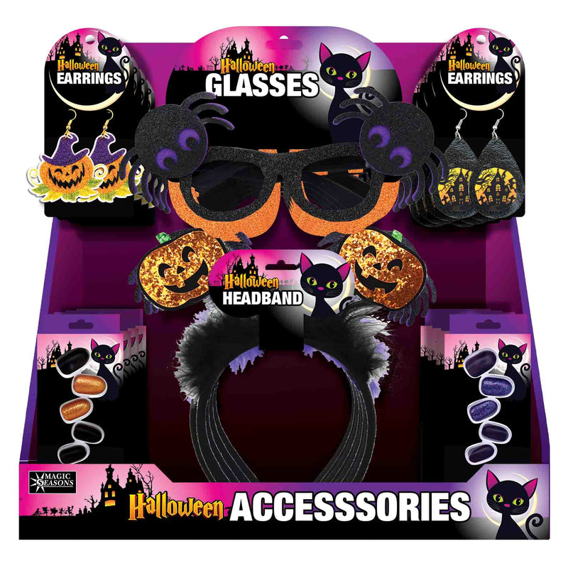 768305 - Halloween Pumpkin/Spider Accessories Assortment