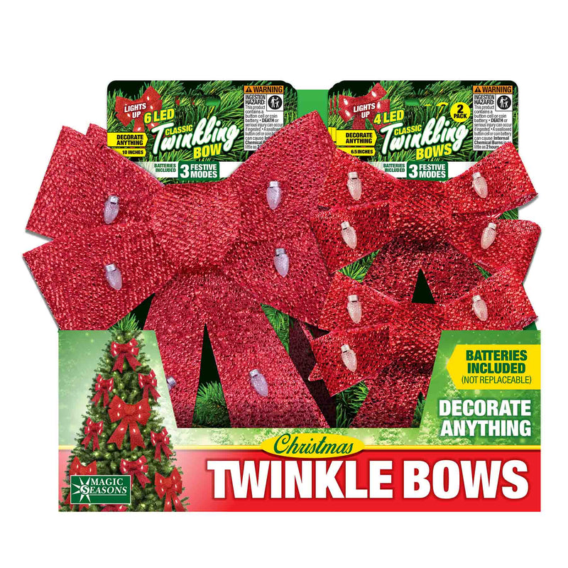 768308 - Christmas LED Bow Assortment