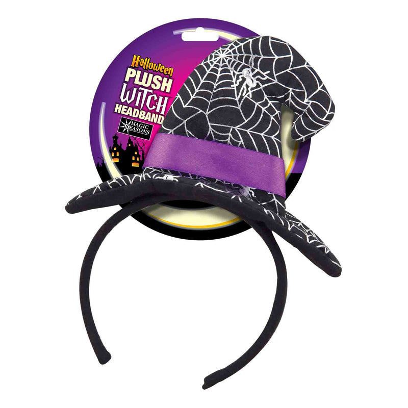 768310 - Halloween Plush Witch Headbands (unlit)