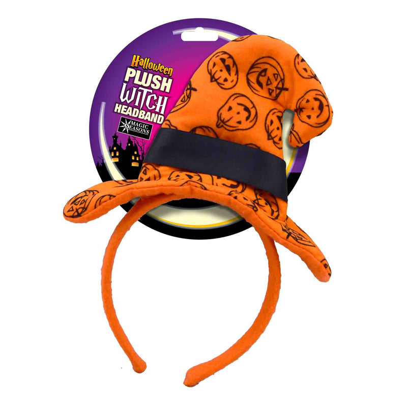 768310 - Halloween Plush Witch Headbands (unlit)