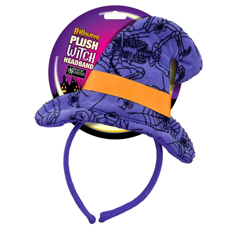 768310 - Halloween Plush Witch Headbands (unlit)