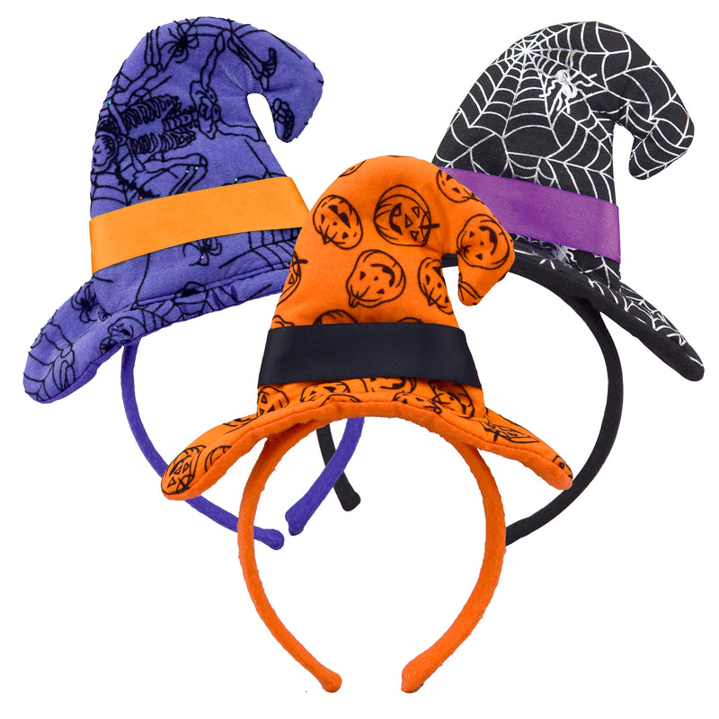 768310 - Halloween Plush Witch Headbands (unlit)