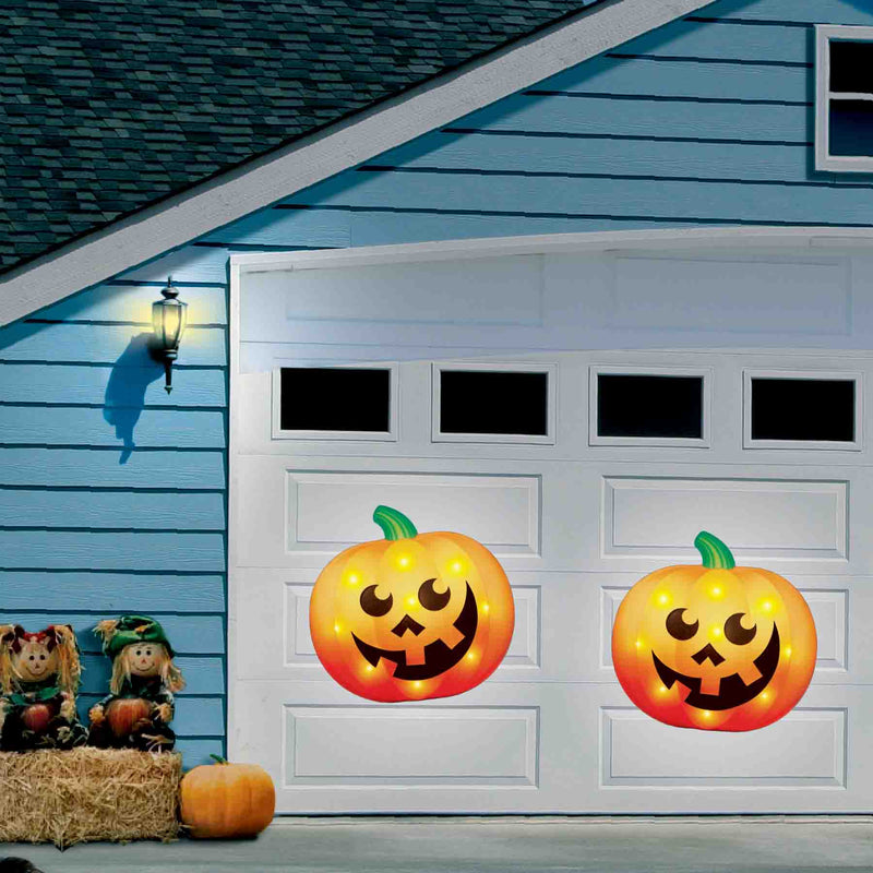 768313 - Halloween Pumpkin Garage Decoration