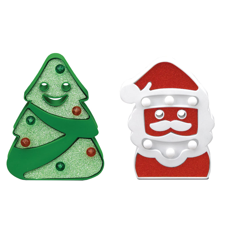 768324 - Holiday LED Marquee - Santa/Tree