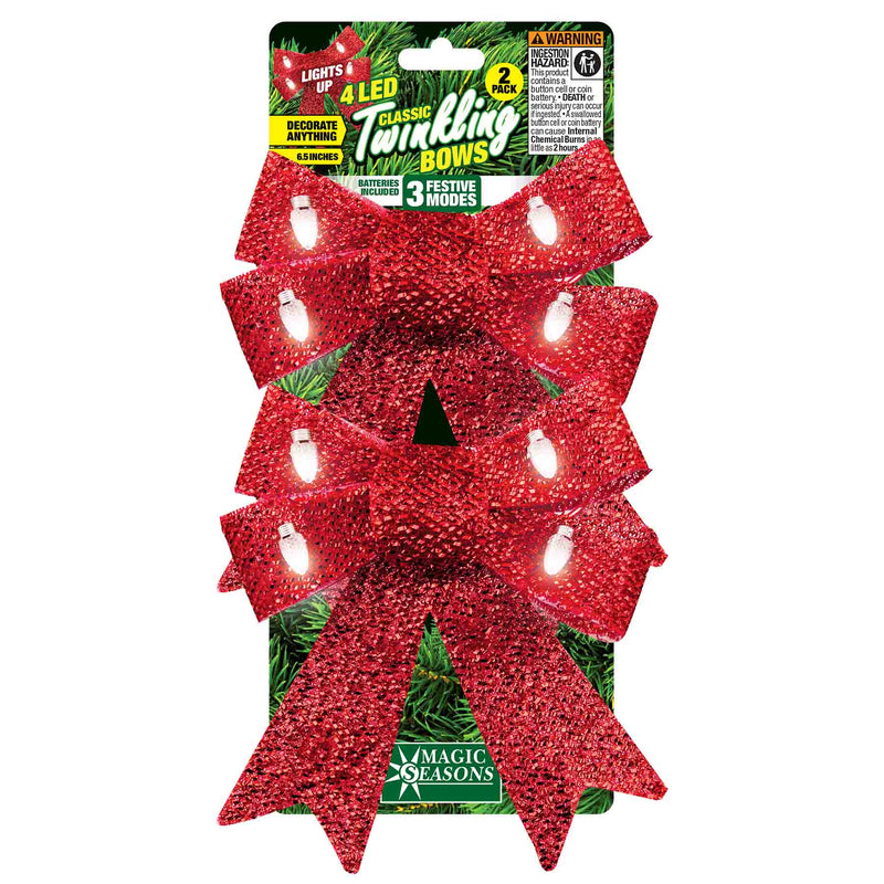 768308 - Christmas LED Bow Assortment
