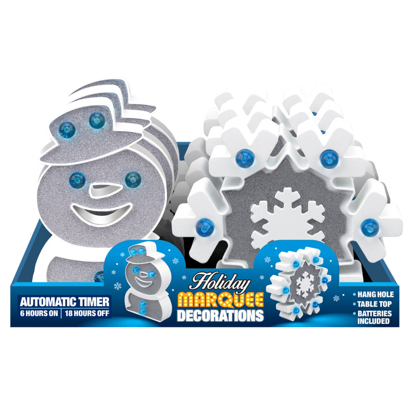 768327 - Holiday LED Marquee - Snowman/Snowflake