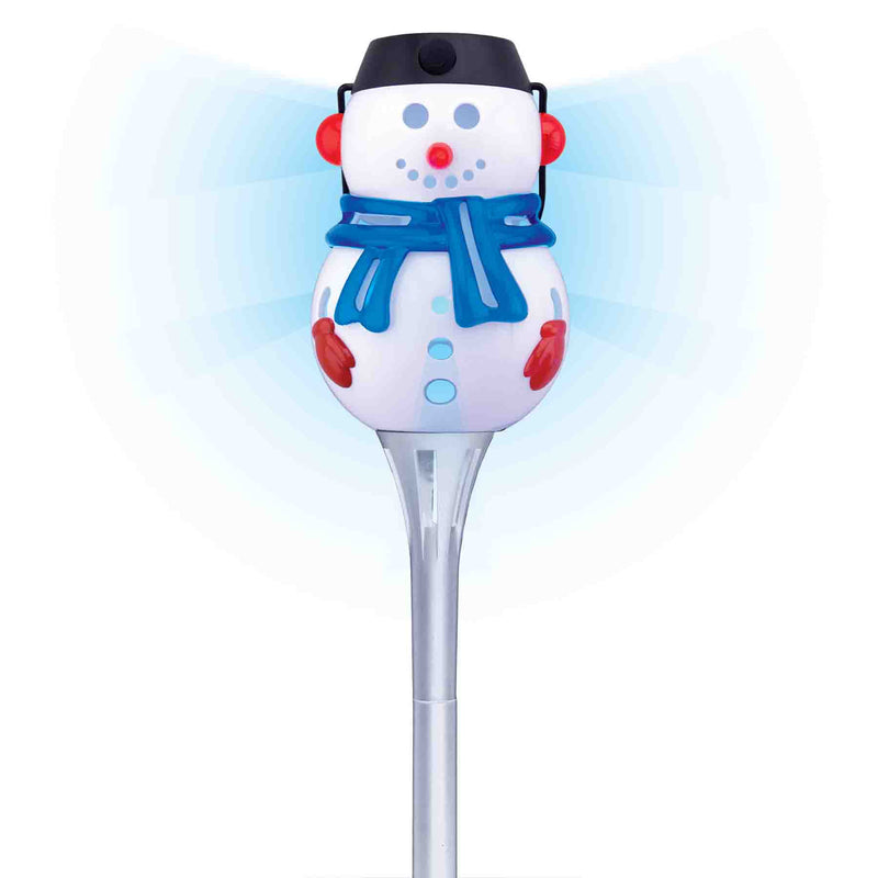 768338 - Holiday 15" Santa/Snowman Solar Torch
