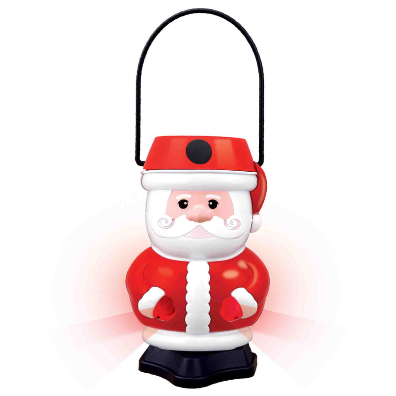 768339 - Holiday Santa/Snowman Tabletop  Mini Lantern
