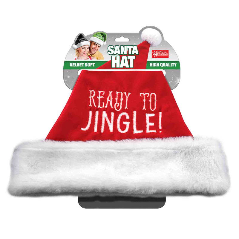 768371 - Velvet Soft Santa Hat