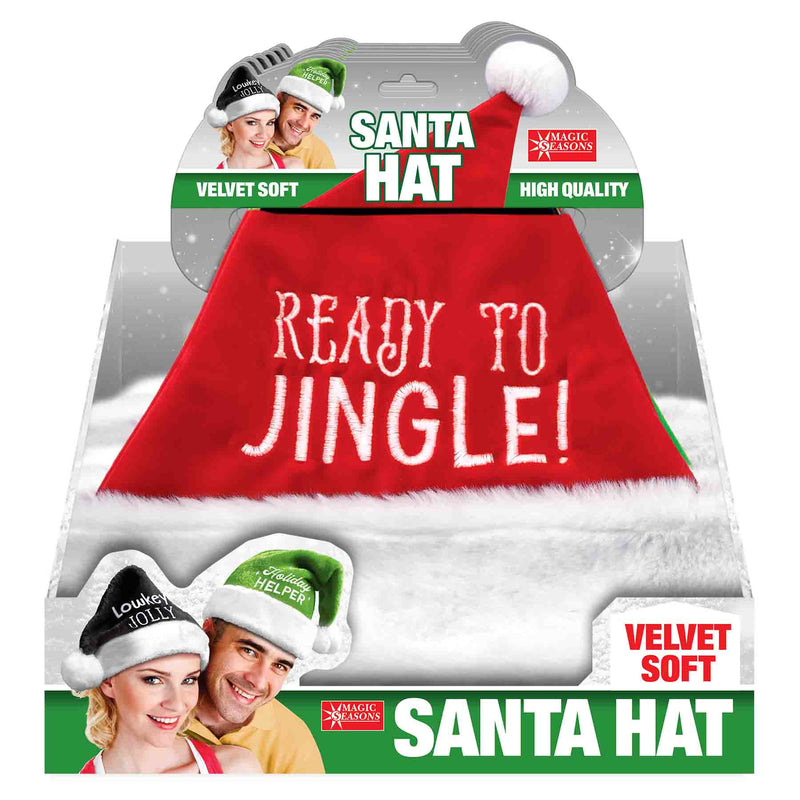 768371 - Velvet Soft Santa Hat