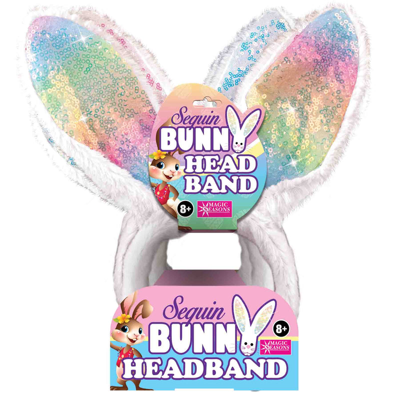 768405 - Easter Sequins Bunny Ears Headband