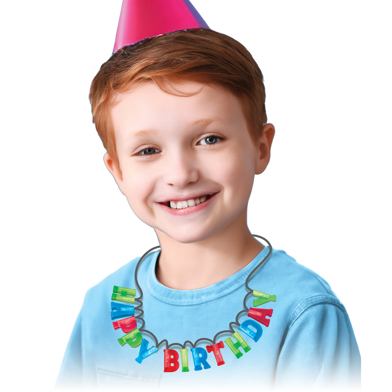 768406-CL - Happy Birthday Necklace - Display Strip