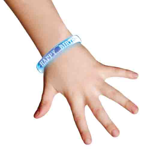 768414 - Happy Birthday Wristband - Blue