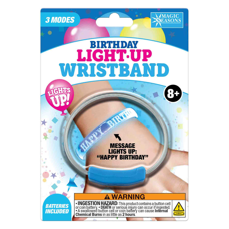 768414 - Happy Birthday Wristband - Blue