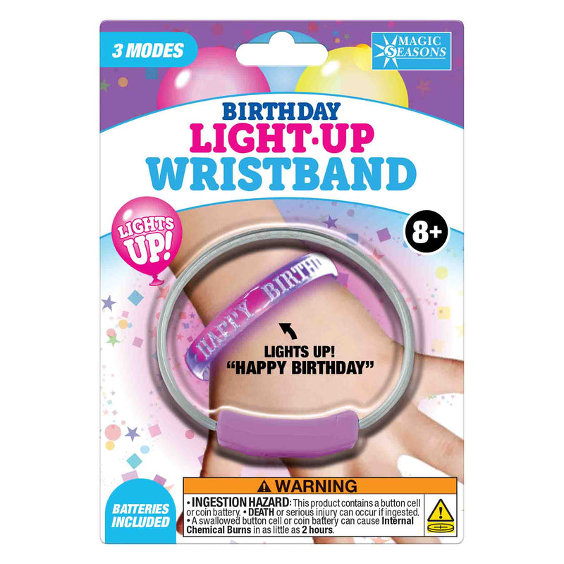 768415 - Happy Birthday Wristband - Purple