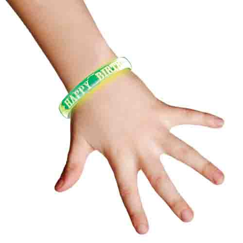 768416 - Happy Birthday Wristband - Green
