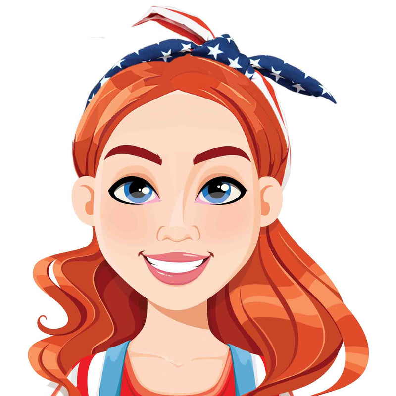 768449 - Patriotic Bopper & Tie Knot Headband