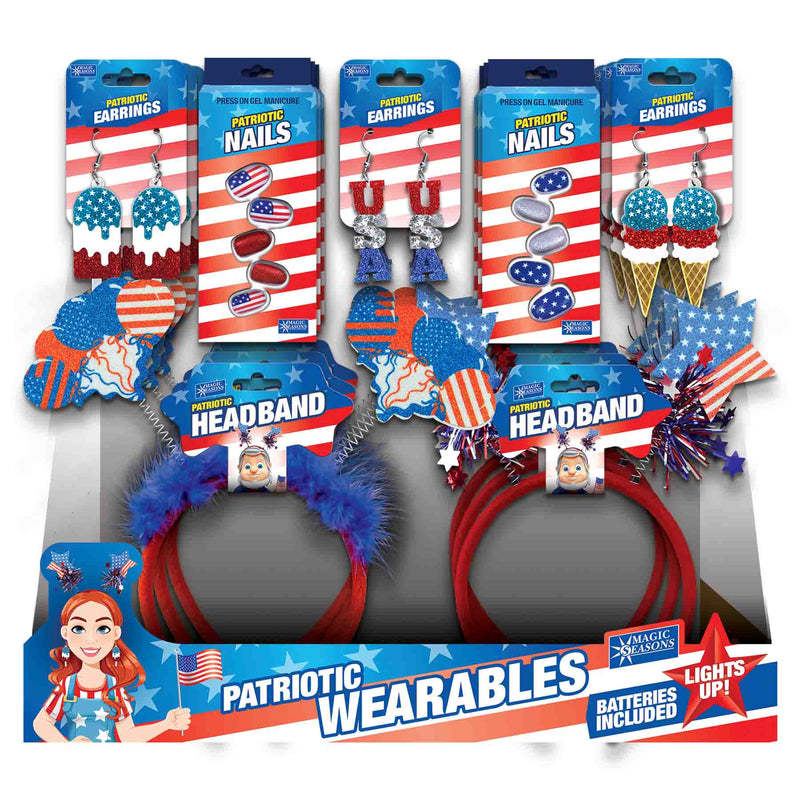 768430 - Patriotic Wearables Unlit Assortment