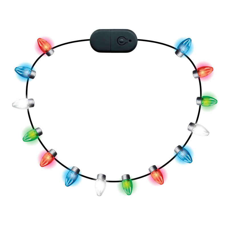 768459 - 14 LED Rechargeable Crystal Necklace