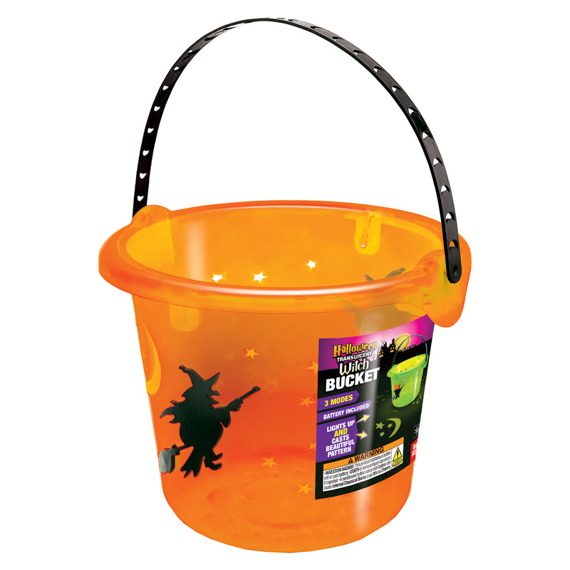 768471 - Halloween Translucent Witch LED Bucket