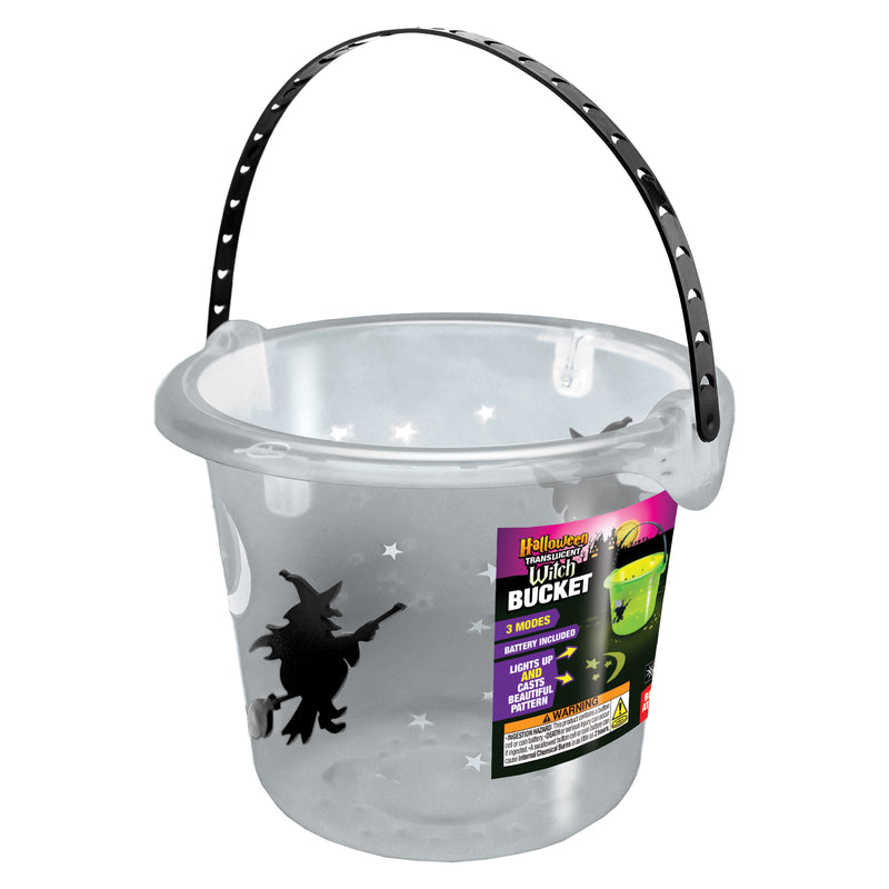 768471 - Halloween Translucent Witch LED Bucket