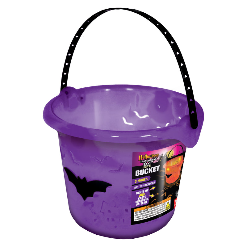 768472 - Halloween Translucent Bat LED Bucket
