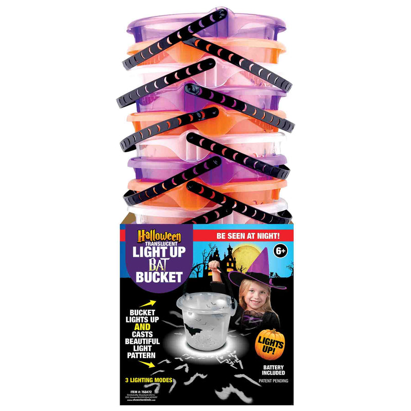 768472 - Halloween Translucent Bat LED Bucket