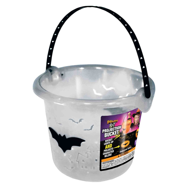 768475 - Halloween Translucent Bat LED Projection Bucket
