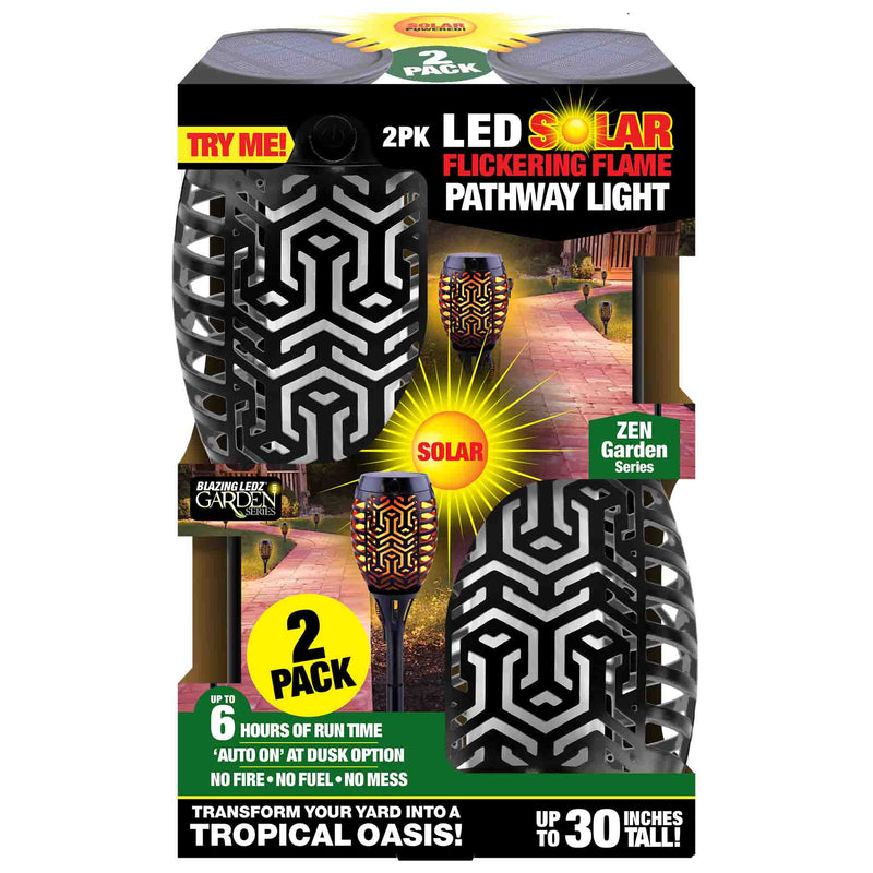 768487 - 2pk Solar Flicker Flame Pathway Zen 30”