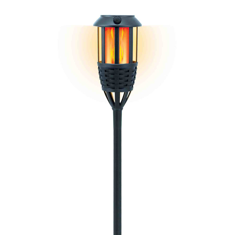 768488 - 4pk Solar Flicker Flame Wicker Torch 15”