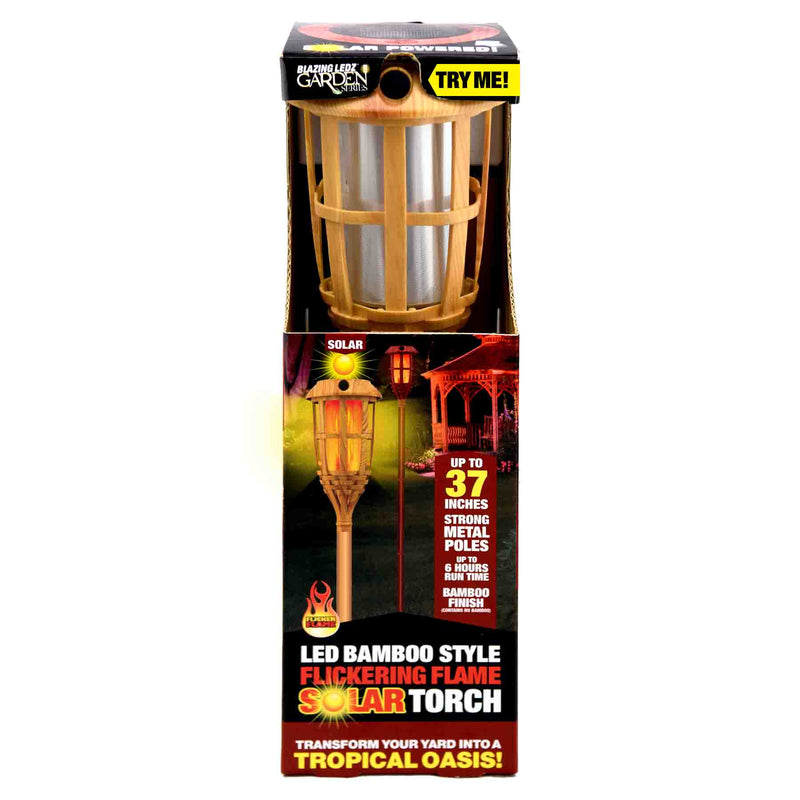 768489 - Solar Flicker Flame Bamboo Torch 37”