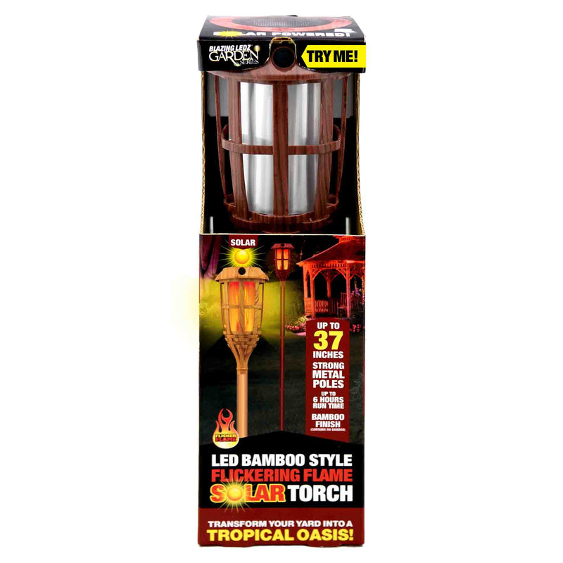 768489 - Solar Flicker Flame Bamboo Torch 37”