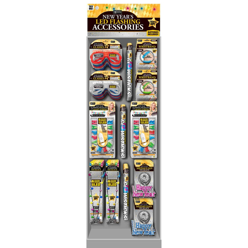 768529 - New Years Wearable Accessories Floor Display