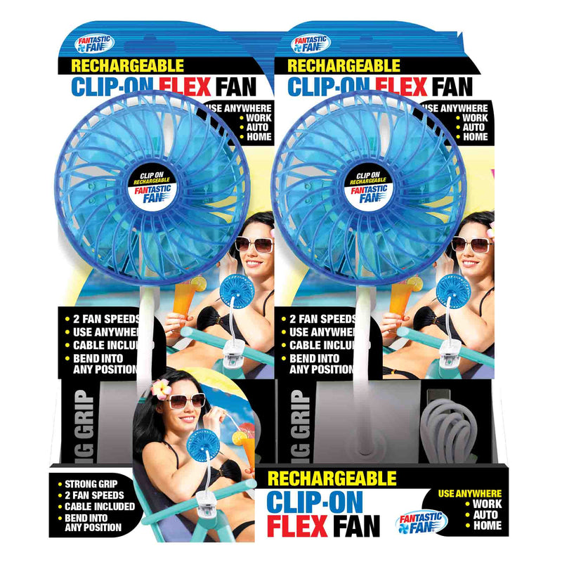 768542 - Rechargeable Clip On Flex Fan