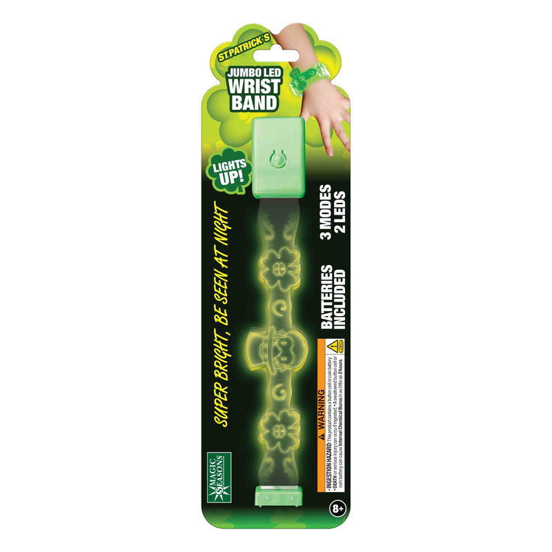 768543 - St Patricks Day Big LED Wristband