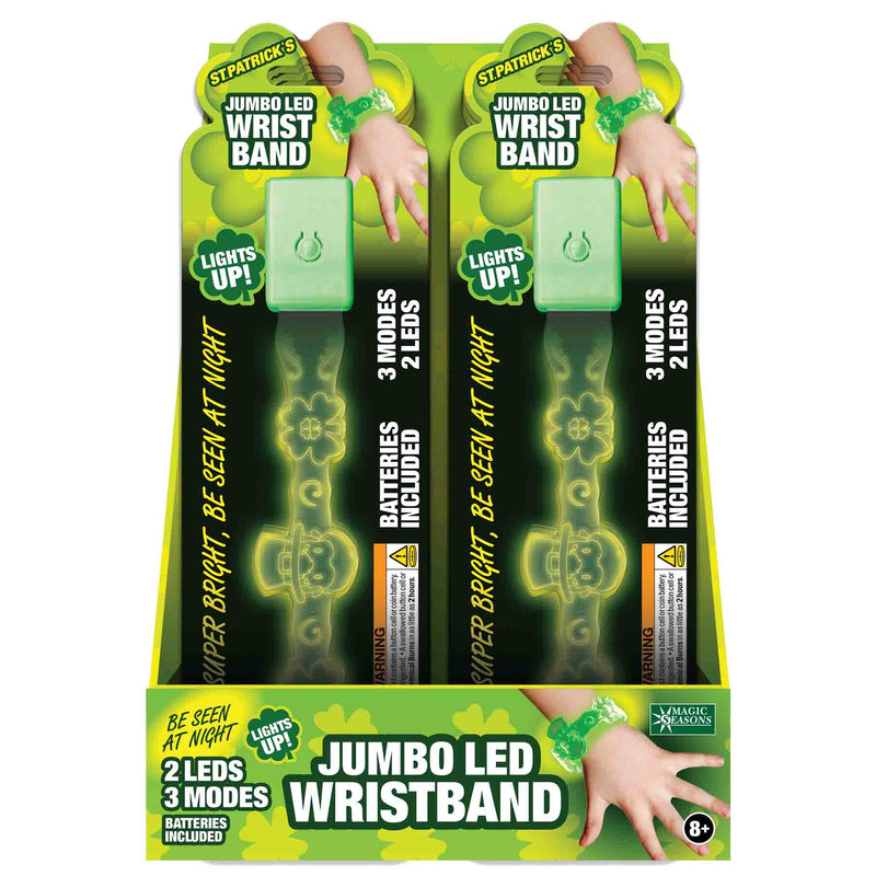 768543 - St Patricks Day Big LED Wristband