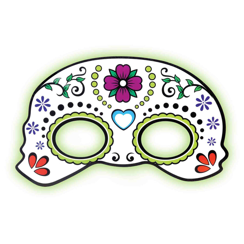 768625 - Day Of The Dead Glow Mask