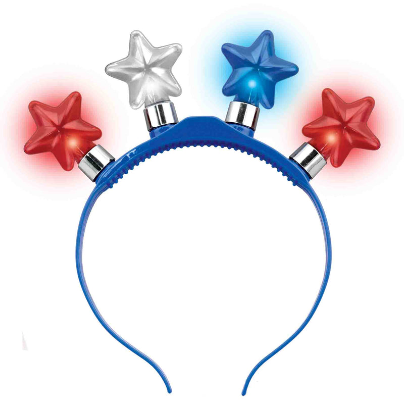 768631 - Patriotic 4 LED Star Headband