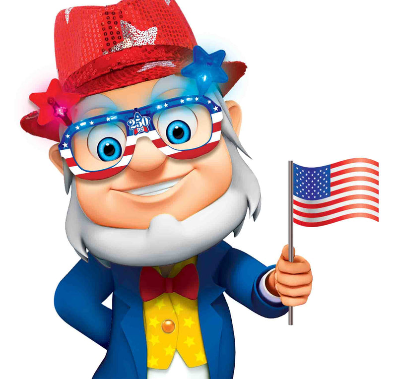 768664 - America 250 LED Glasses