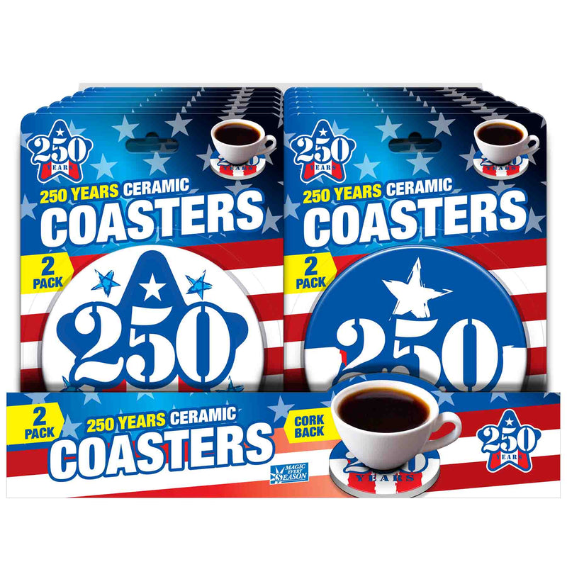 768672 - America 250 Coasters - 2pk