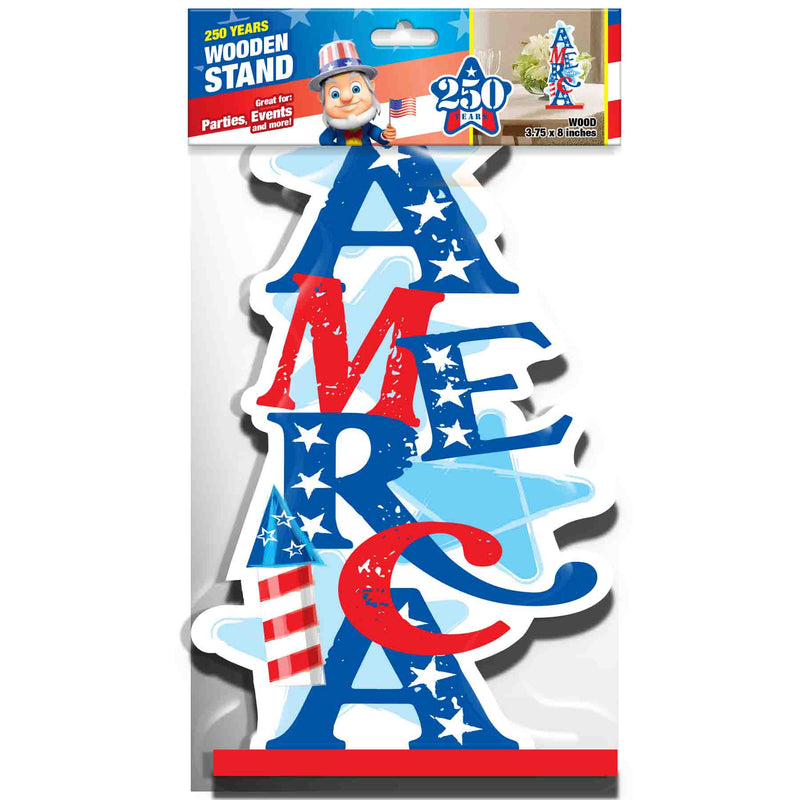 768673 - America 250 Wooden Stand