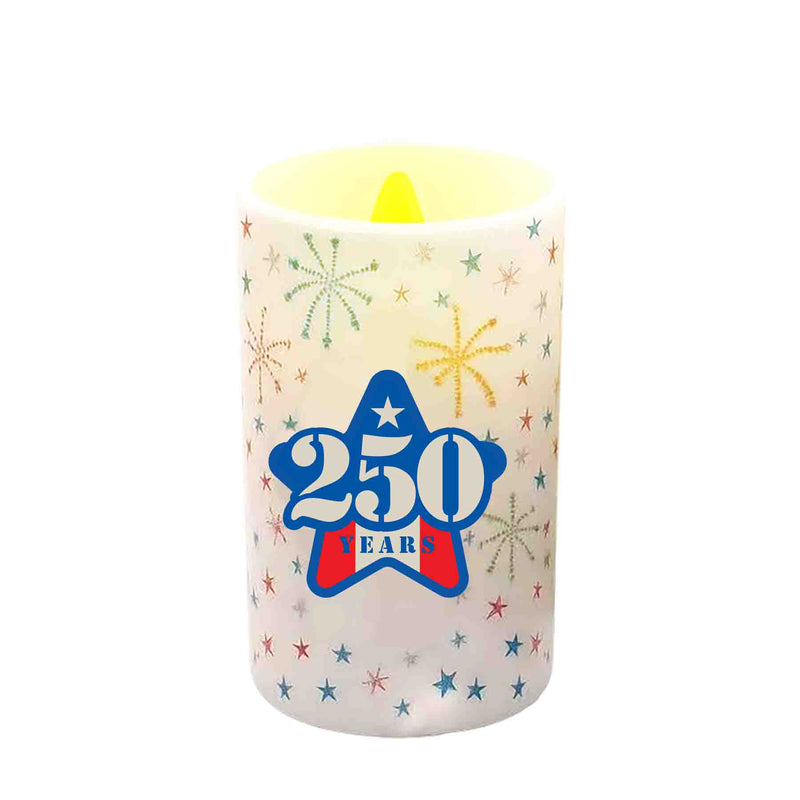 768691 - America 250 4" Pillar Candle