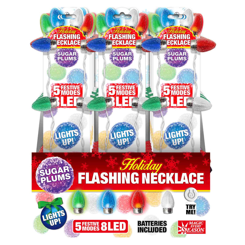 768696 - Sugar Plum LED Flashing Necklace