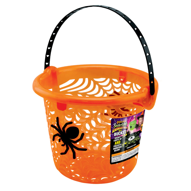 768707 - Projection Translucent Spider Web Bucket