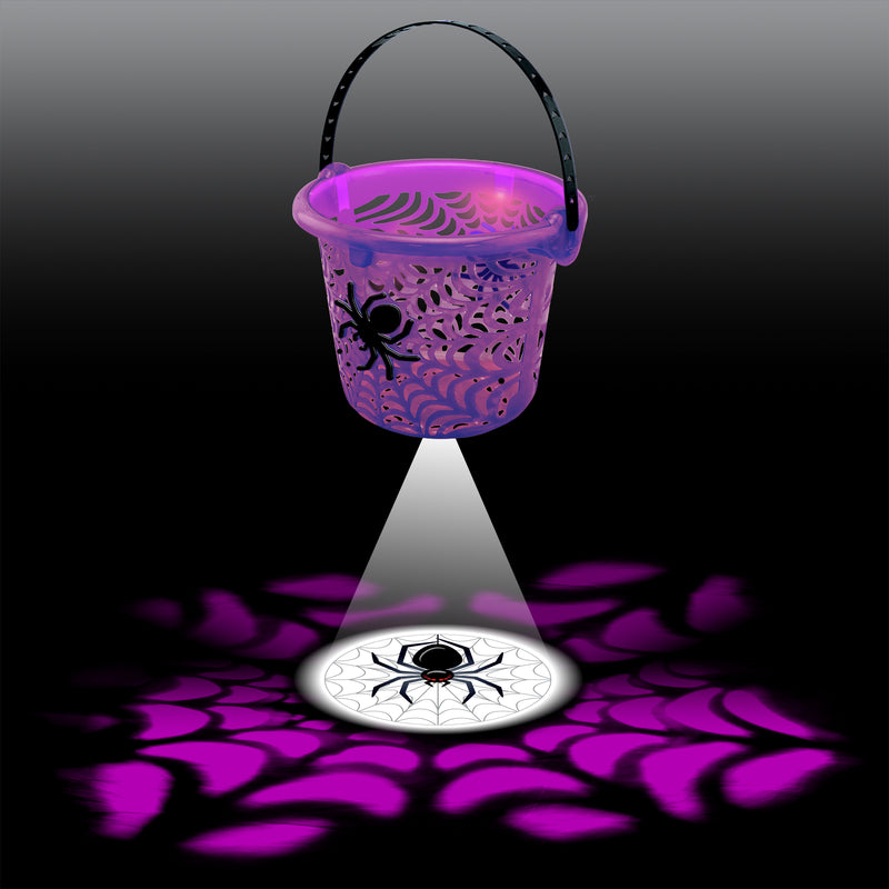 768707 - Projection Translucent Spider Web Bucket