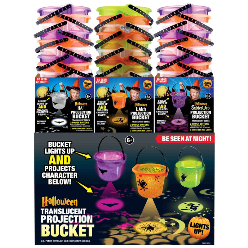 768716 - Halloween Translucent LED Projection Bucket Floor display