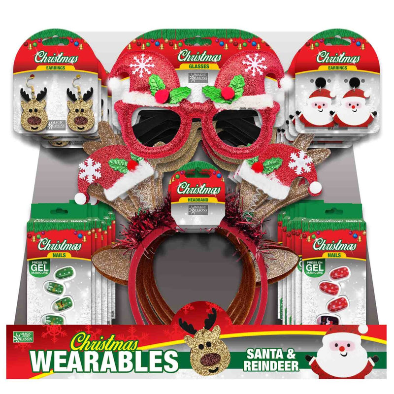 768734 - Christmas Santa/Reindeer Wearables Assortment