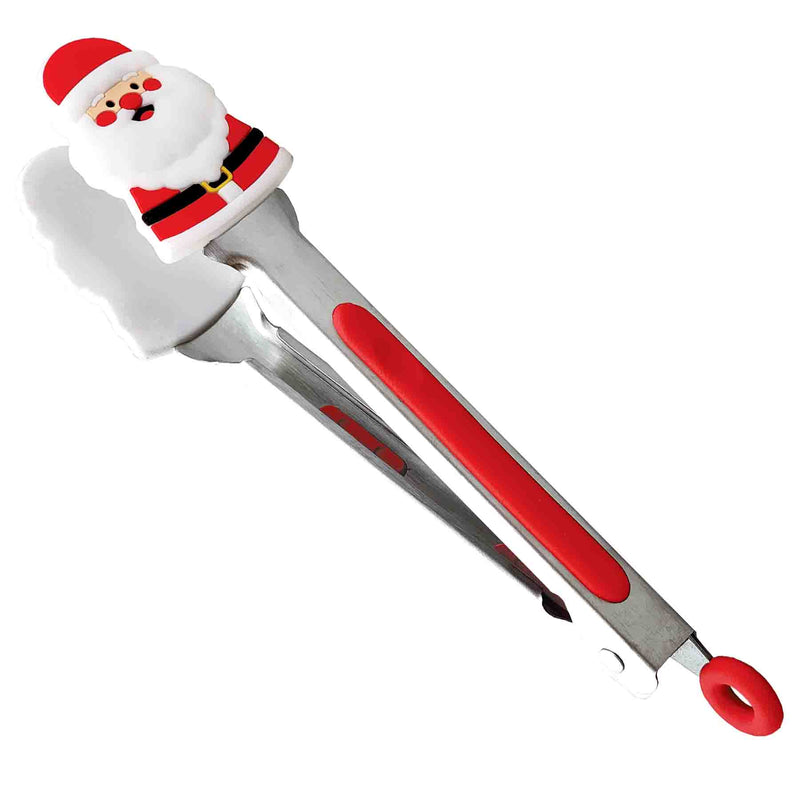 768746 - Christmas Silicone Tongs Santa/Snowman